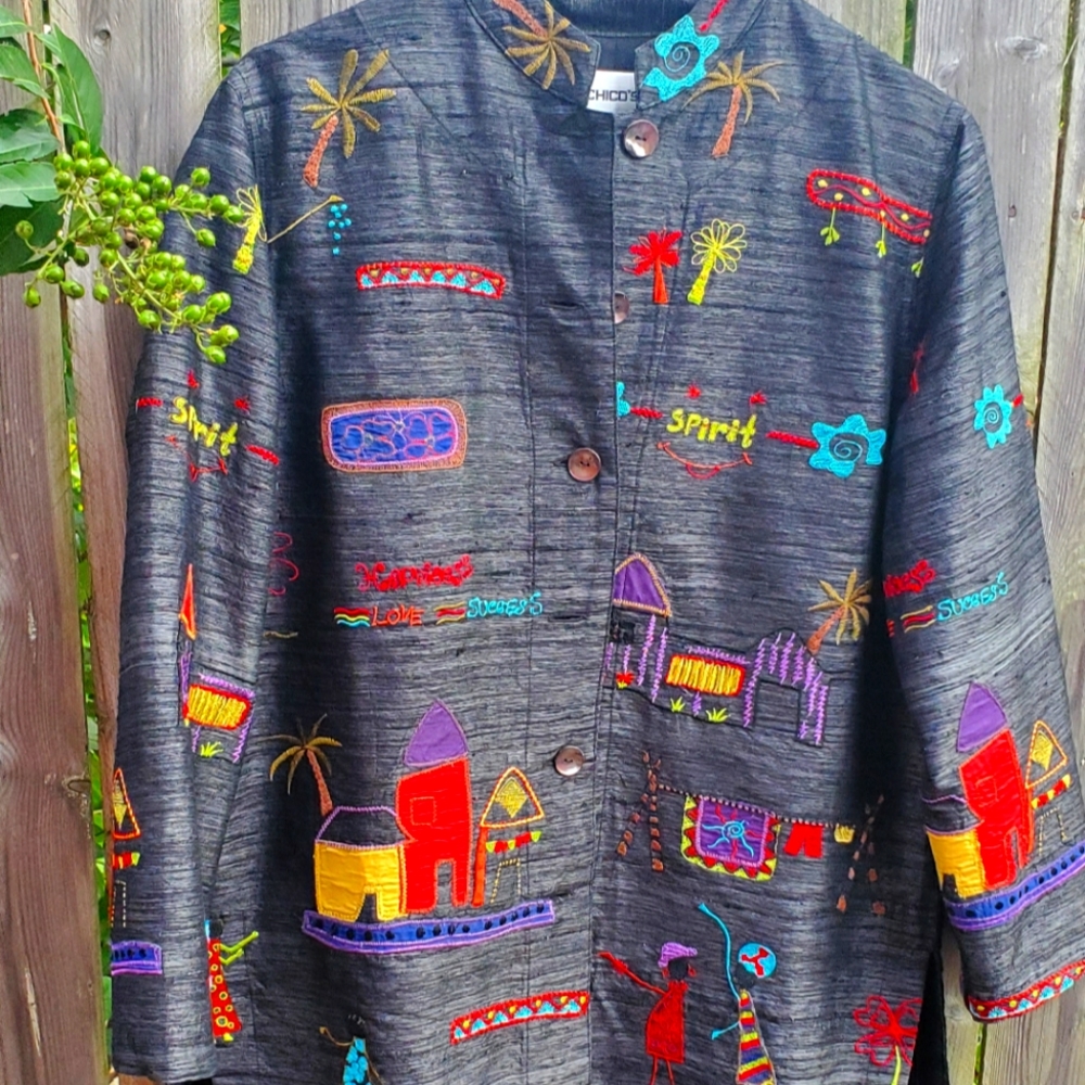 Chico's Vintage style Button-up